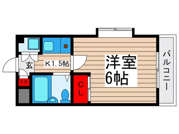 瑞江マキノビルの物件間取画像